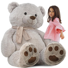 Giant Teddy Bear with Scarf